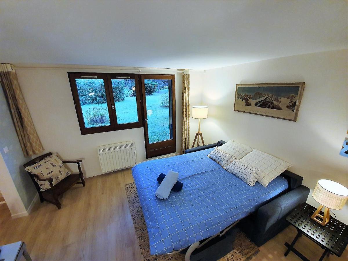 Chamonix Appartement Vue Mont Blanc Avec Jardin Bagian luar foto